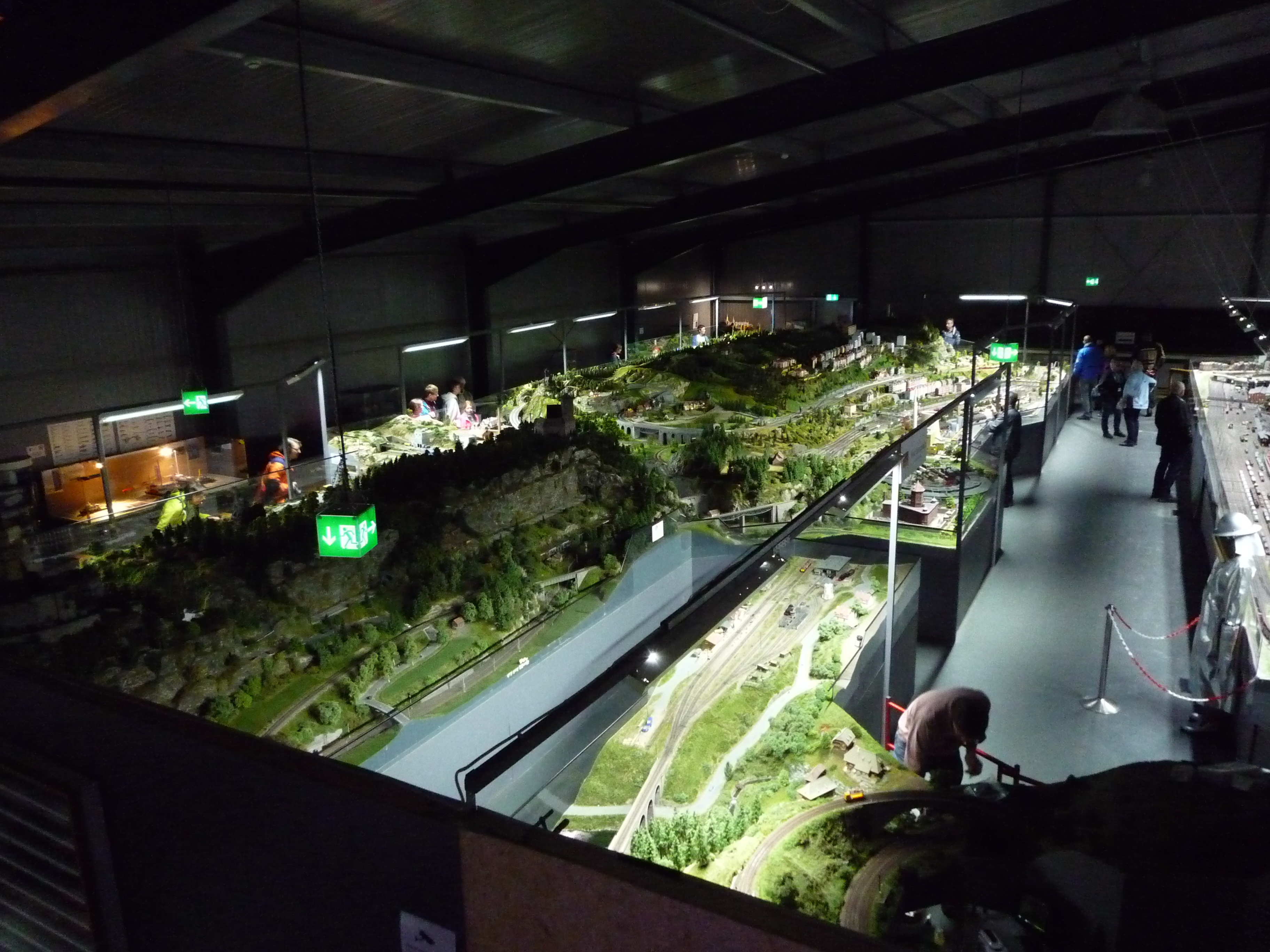 Blick in die Modellbahnwelt in Führt